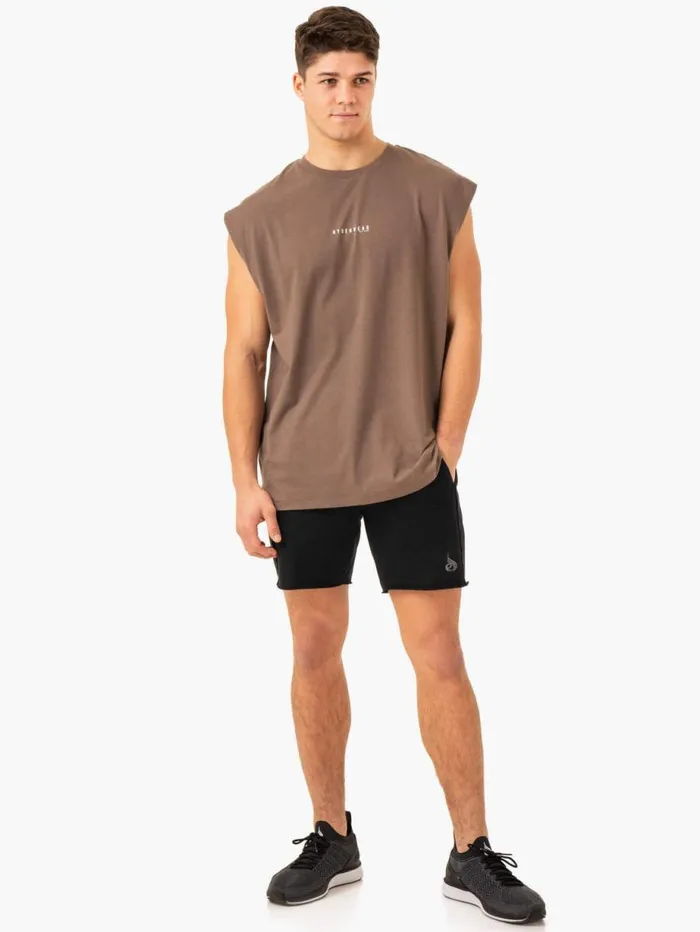 Tanks Mens Ryderwear Pursuit Wide Cut Tank Taupe