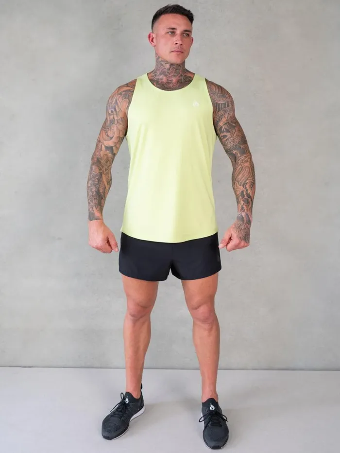 Tanks Mens Ryderwear Soft Tech Tank Lime Marl