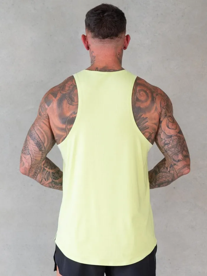 Tanks Mens Ryderwear Soft Tech Tank Lime Marl