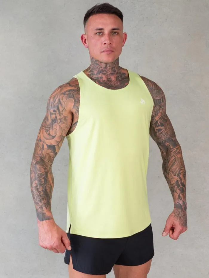 Tanks Mens Ryderwear Soft Tech Tank Lime Marl