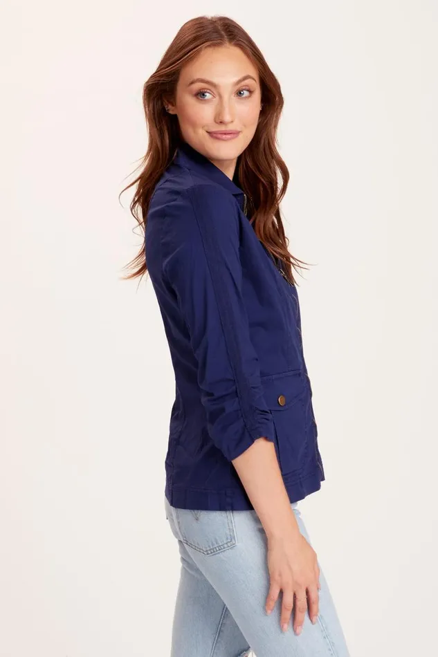 Tanner Jacket Hague Blue Pigment Clothing XCVI Jackets