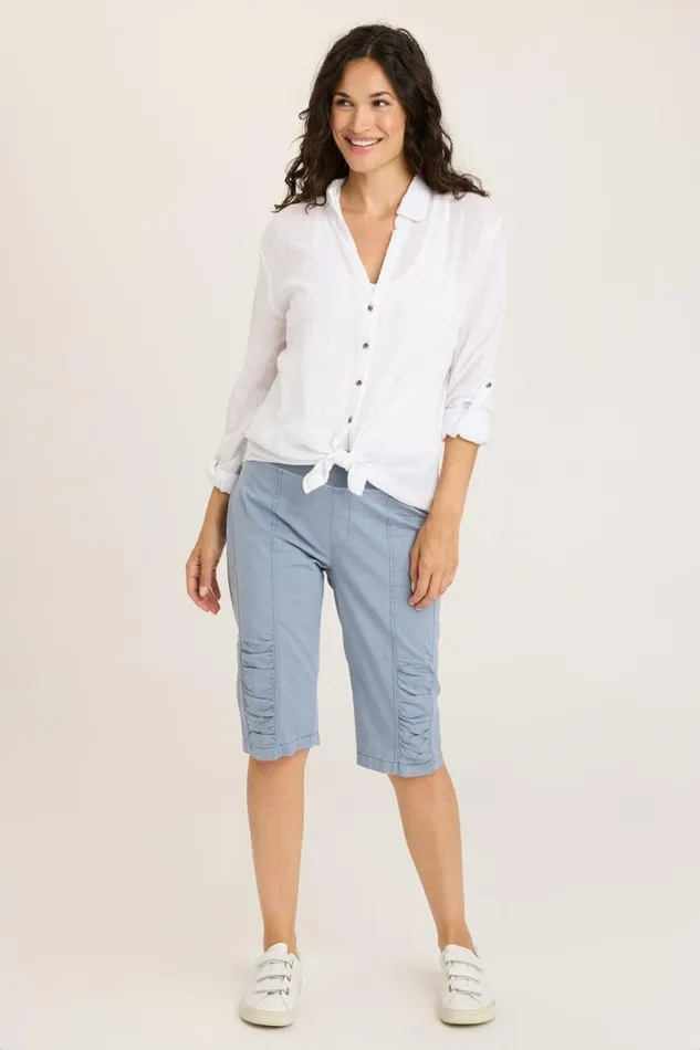 Tatem Bermuda Orion Blue Pigment Clothing XCVI Shorts