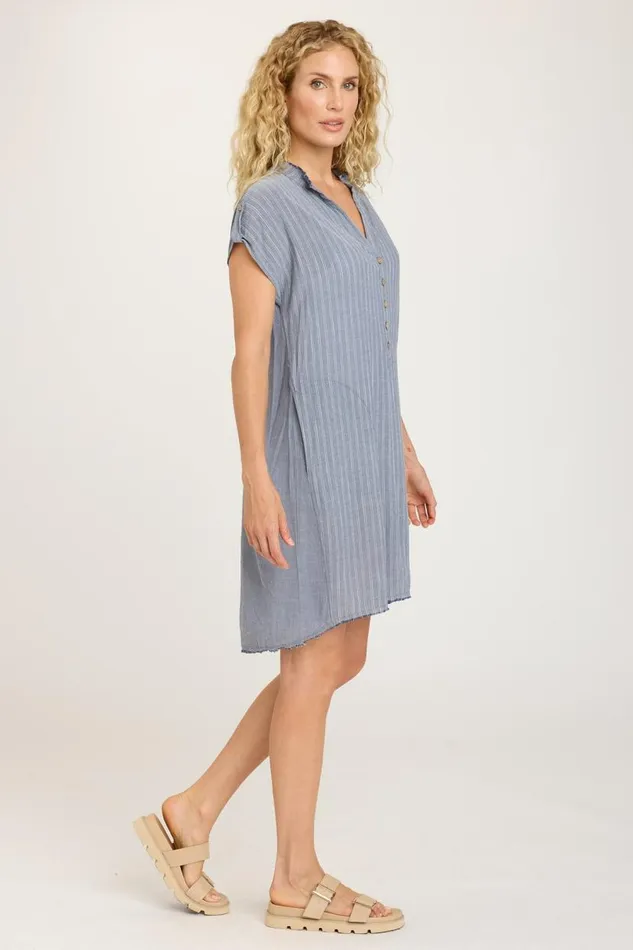 Tennille Shirt Dress Indigo Clothing XCVI Dresses