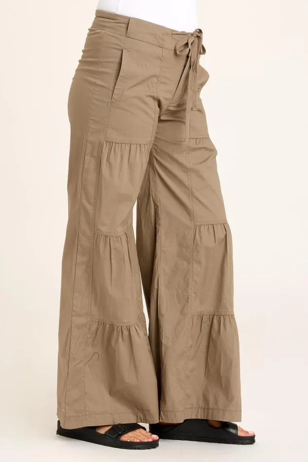 Terraced Wide Leg Pant Truffle Clothing XCVI Pants