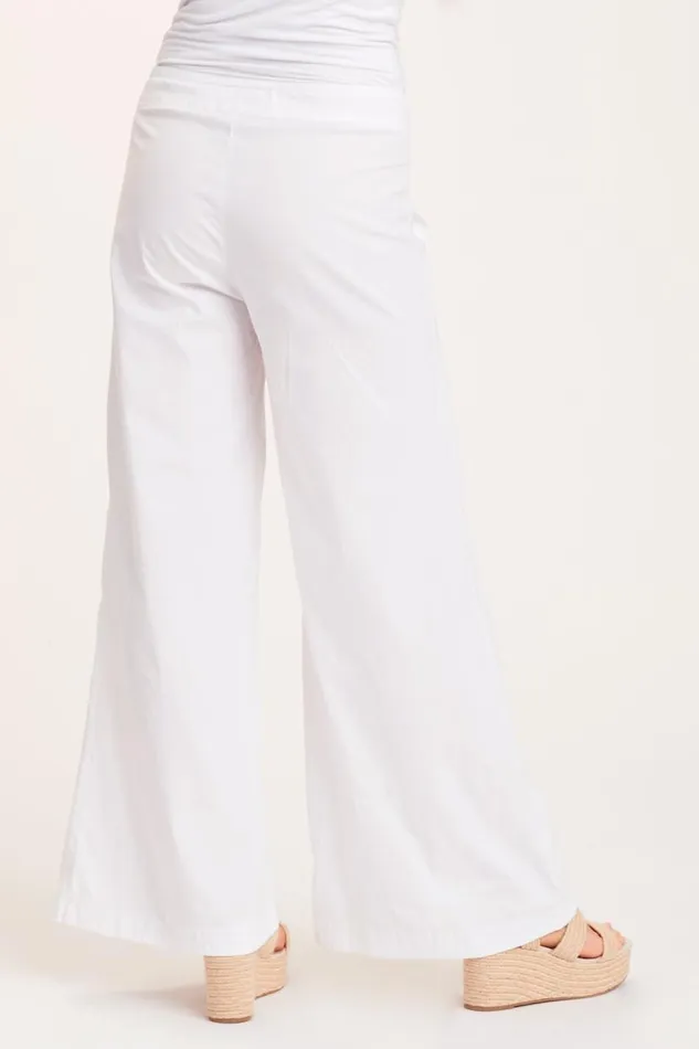 Terraced Wide Leg Pant White Clothing XCVI Pants