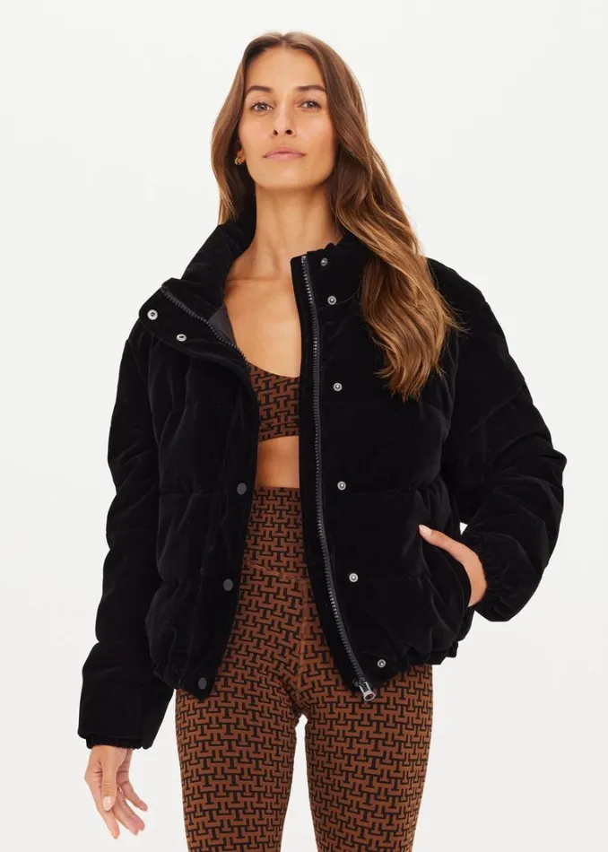 The Upside AMARI PUFFER JACKET Black Shop Jackets and Coats