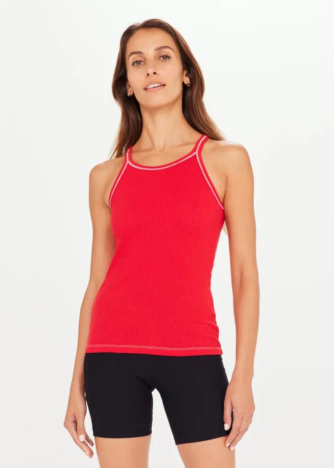 The Upside ASANA TANK Chilli Shop Shirts and Tanks