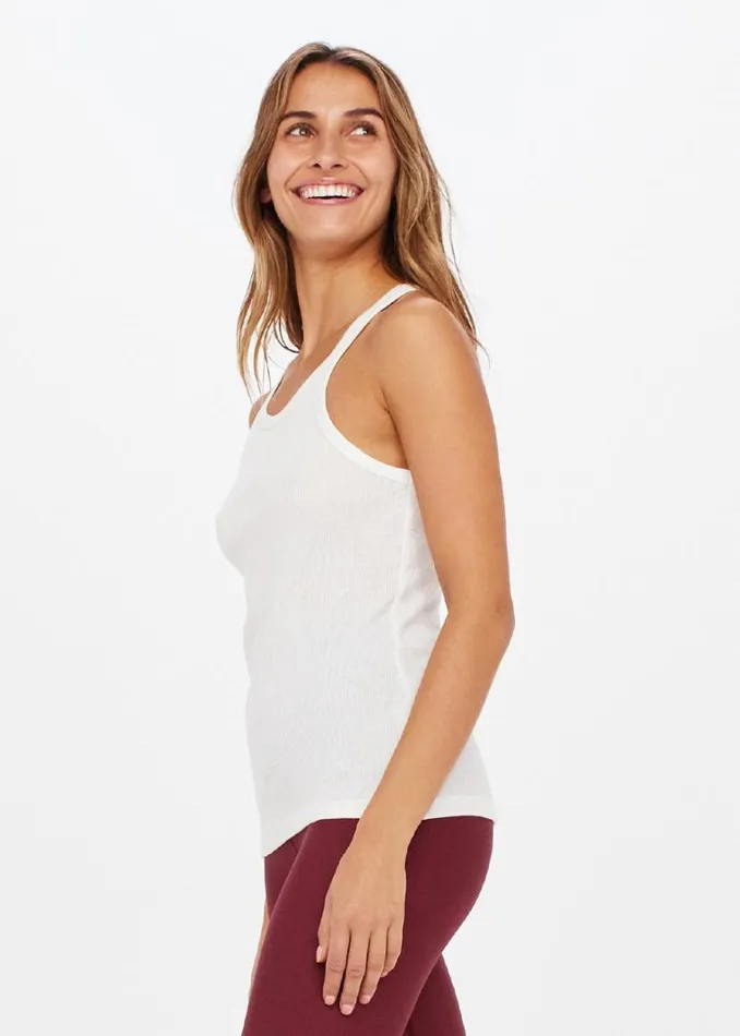 The Upside ASANA TANK White Shop Shirts and Tanks The Upside ASANA TANK White Shop Shirts and Tanks