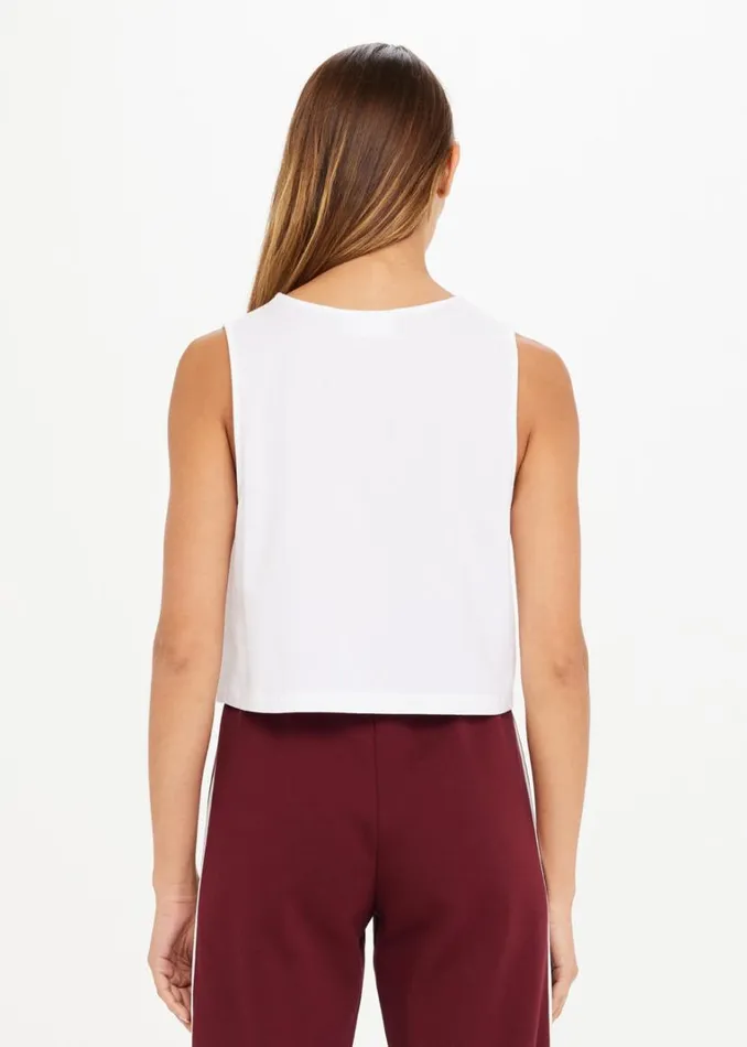 The Upside BAILEY CROP TANK White Shop Shirts and Tanks The Upside BAILEY CROP TANK White Shop Shirts and Tanks