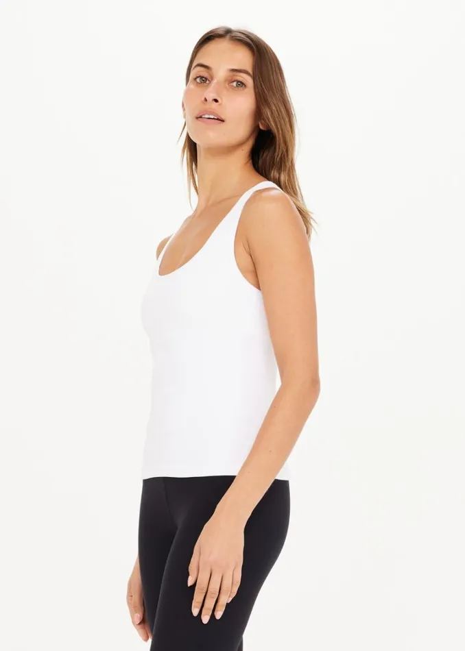 The Upside BALANCE SEAMLESS LENNY TANK White Shop Shirts and Tanks