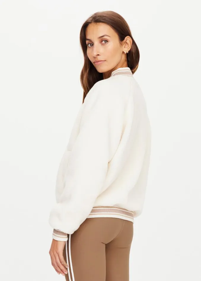 The Upside BANKS BOMBER Ivory Shop Jackets and Coats The Upside BANKS BOMBER Ivory Shop Jackets and Coats