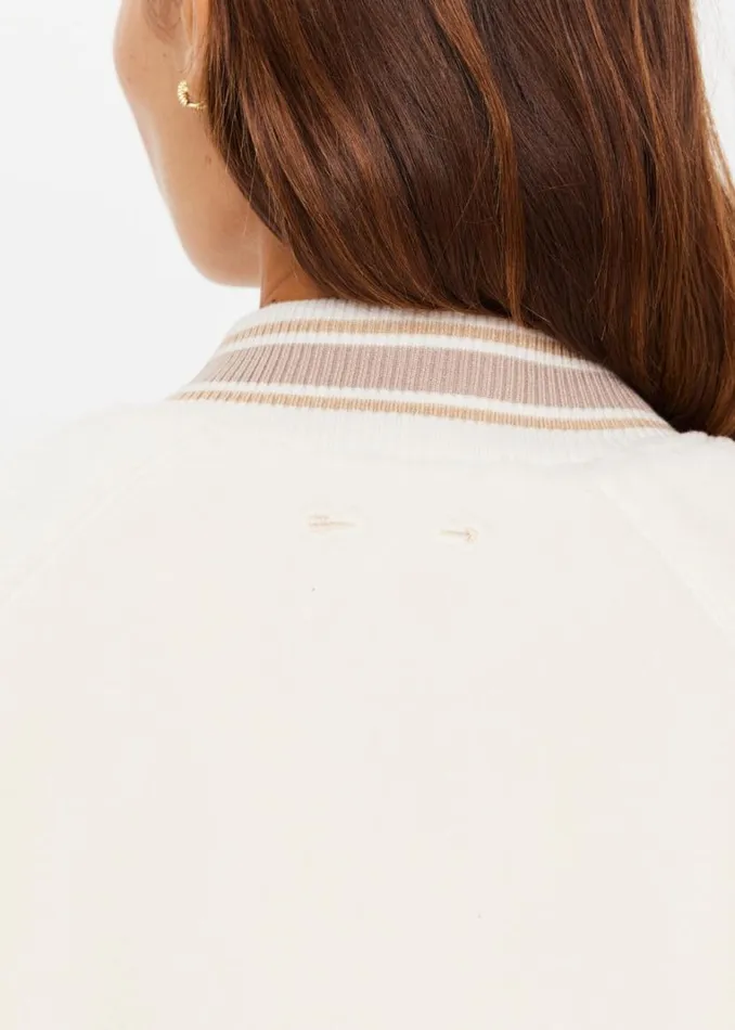 The Upside BANKS BOMBER Ivory Shop Jackets and Coats The Upside BANKS BOMBER Ivory Shop Jackets and Coats