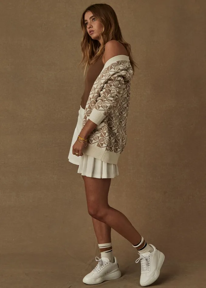 The Upside BOULEVARD PIPER KNIT CARDIGAN Ivory Shop Jackets and Coats