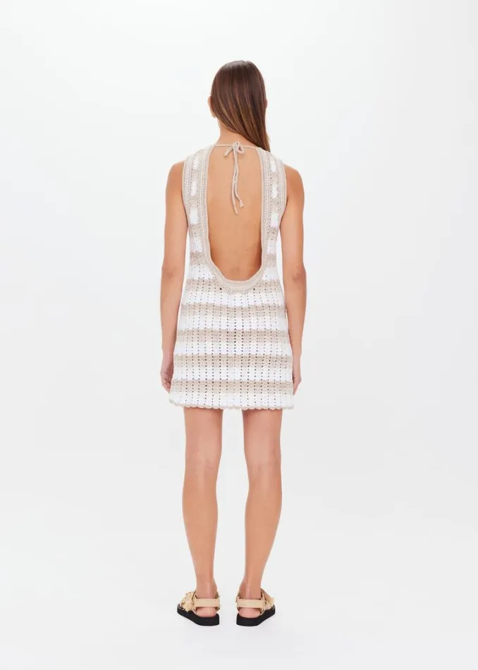 The Upside BUNGALOW SIENNA CROCHET DRESS Stripe Shop Dresses