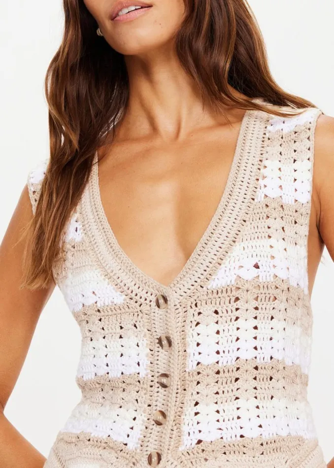 The Upside BUNGALOW ZAZA WAISTCOAT Stripe Shop Shirts and Tanks The Upside BUNGALOW ZAZA WAISTCOAT Stripe Shop Shirts and Tanks