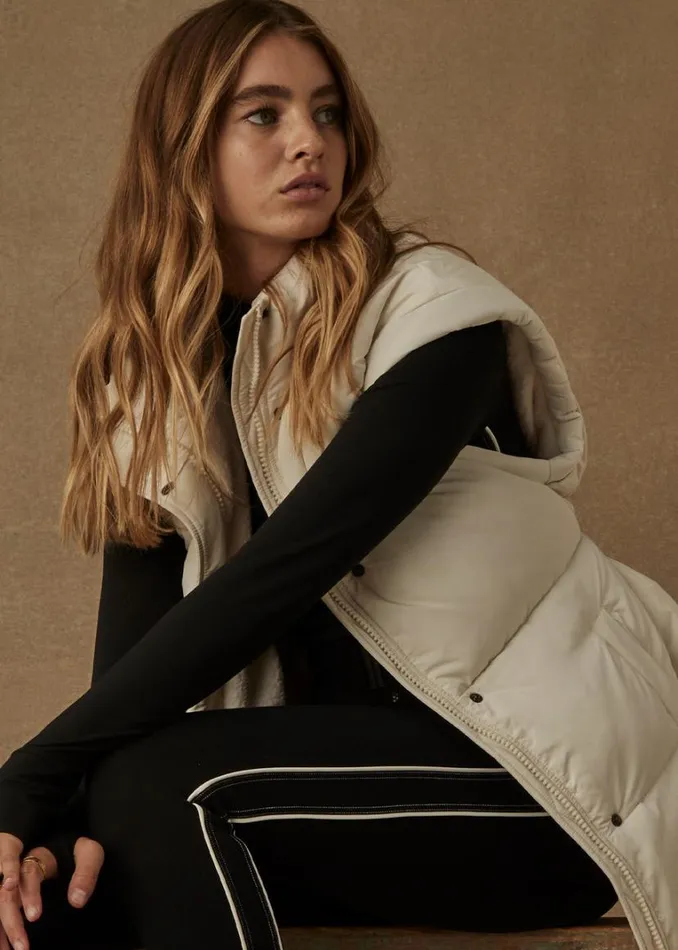 The Upside CHALET OSLO PUFFER GILET Powder Shop Jackets and Coats