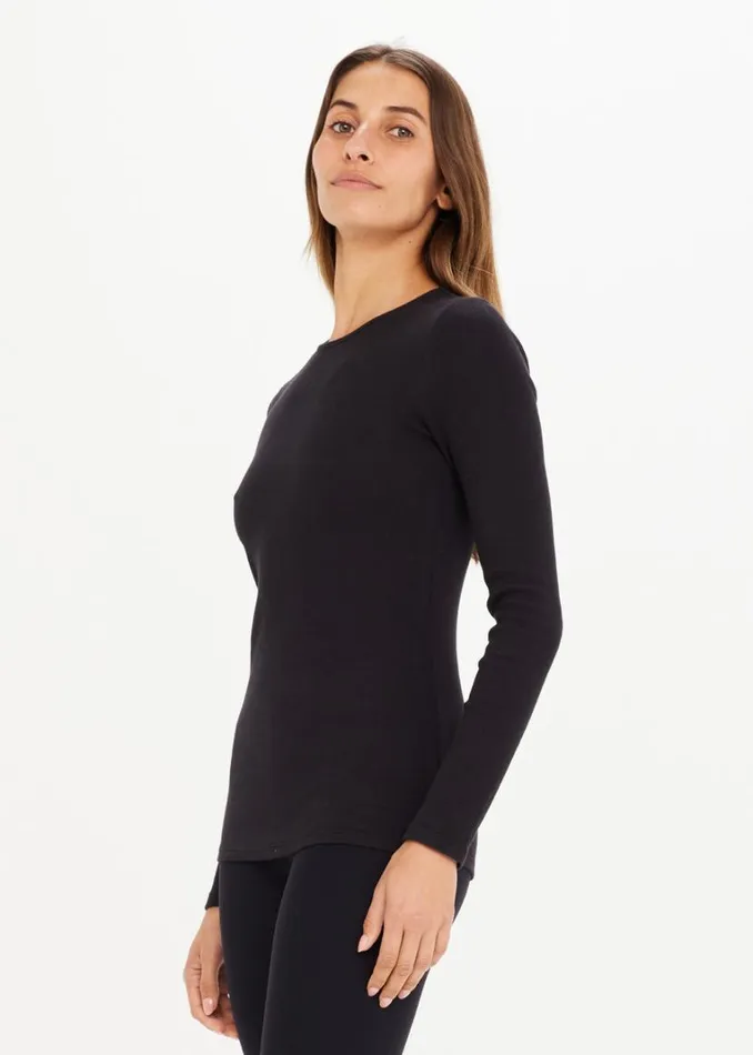 The Upside CHRISSY LONG SLEEVE Black Shop Shirts and Tanks