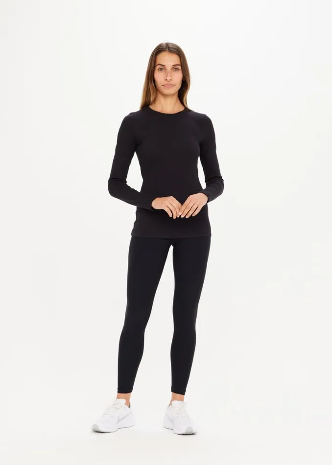 The Upside CHRISSY LONG SLEEVE Black Shop Shirts and Tanks