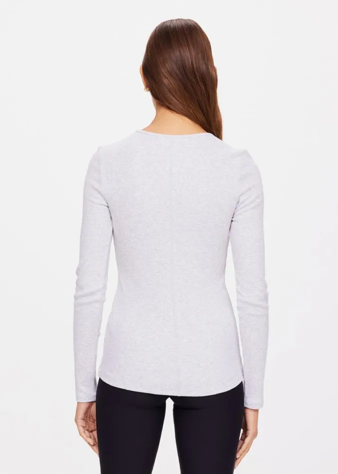 The Upside CHRISSY LONG SLEEVE Grey Marle Shop Shirts and Tanks
