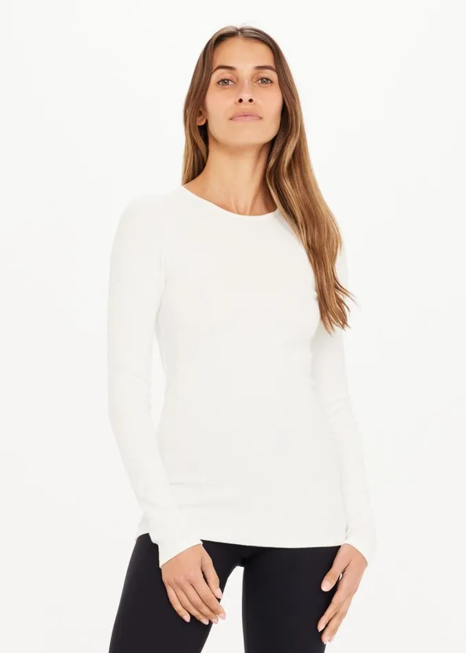 The Upside CHRISSY LONG SLEEVE White Shop Shirts and Tanks