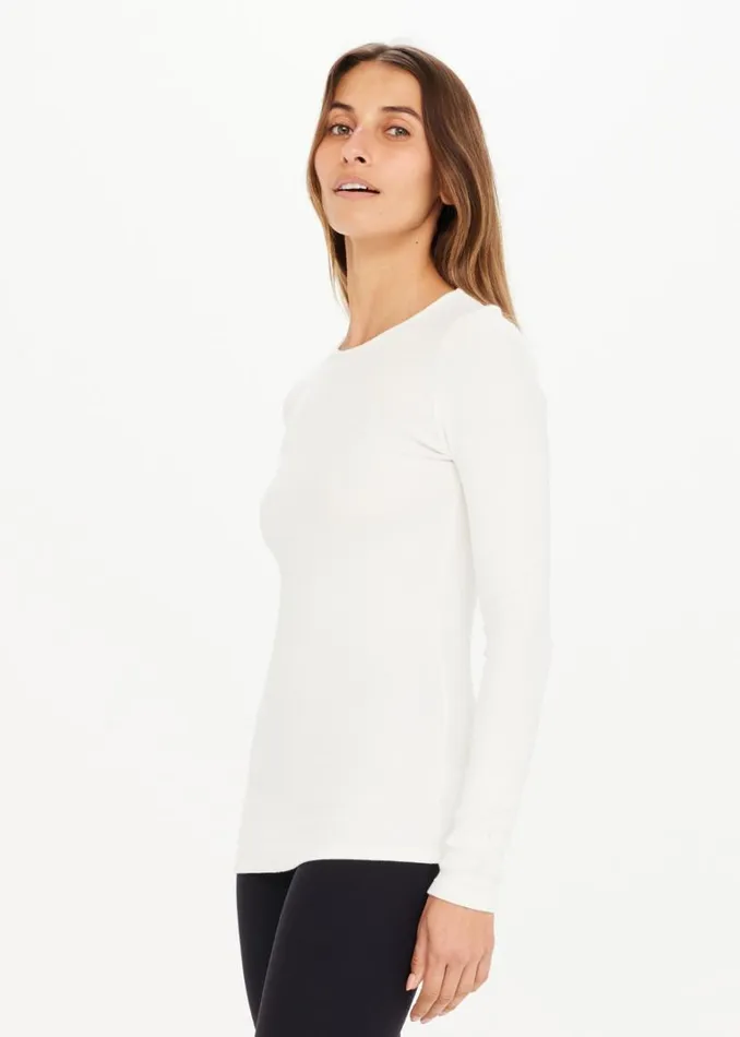 The Upside CHRISSY LONG SLEEVE White Shop Shirts and Tanks