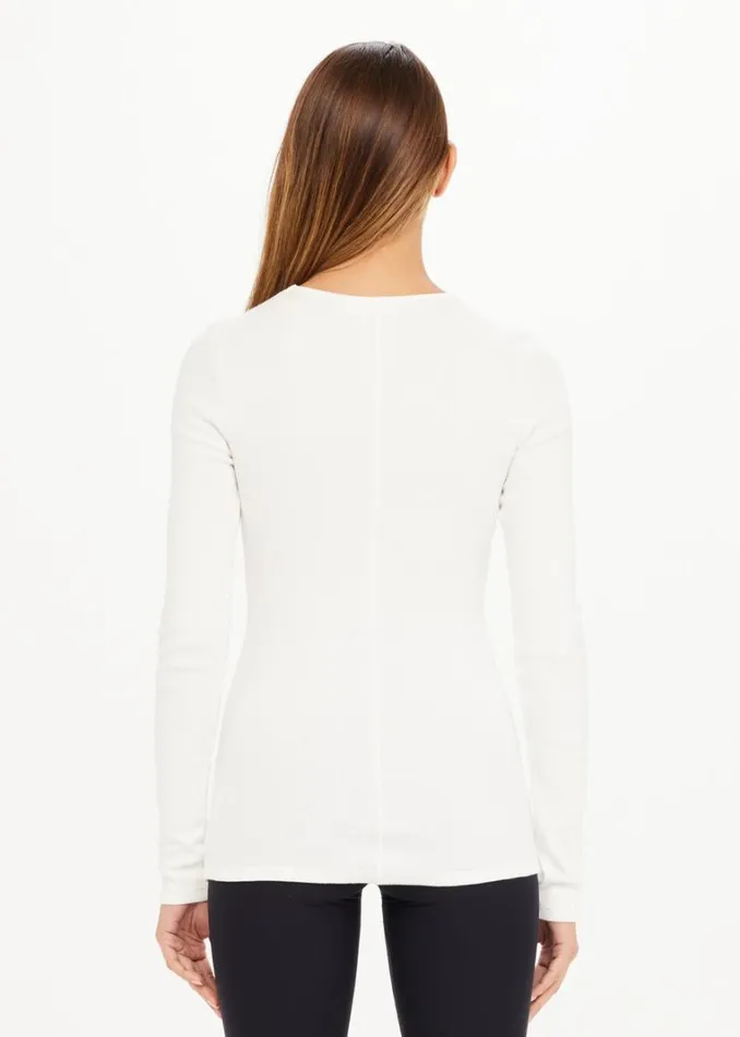 The Upside CHRISSY LONG SLEEVE White Shop Shirts and Tanks