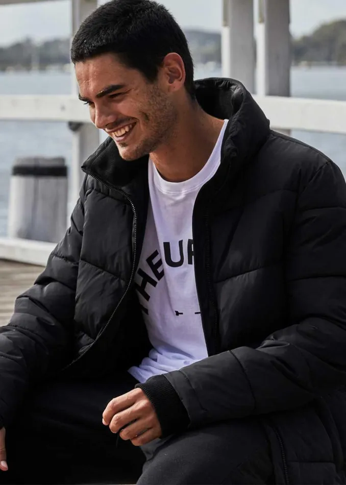The Upside COHEN PUFFER JACKET Black Shop Jackets and Coats The Upside COHEN PUFFER JACKET Black Shop Jackets and Coats