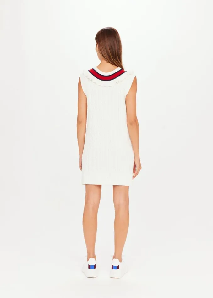 The Upside COLUMBIA BLAISE KNIT DRESS White Shop Dresses The Upside COLUMBIA BLAISE KNIT DRESS White Shop Dresses