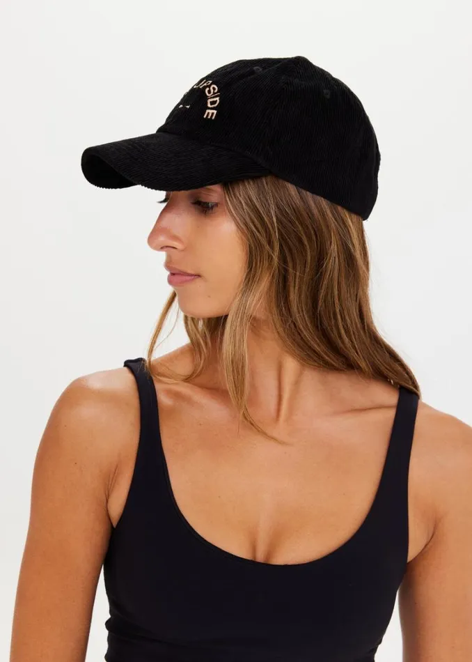 The Upside CORDUROY SOFT CAP Black Shop Hats and Headwear The Upside CORDUROY SOFT CAP Black Shop Hats and Headwear
