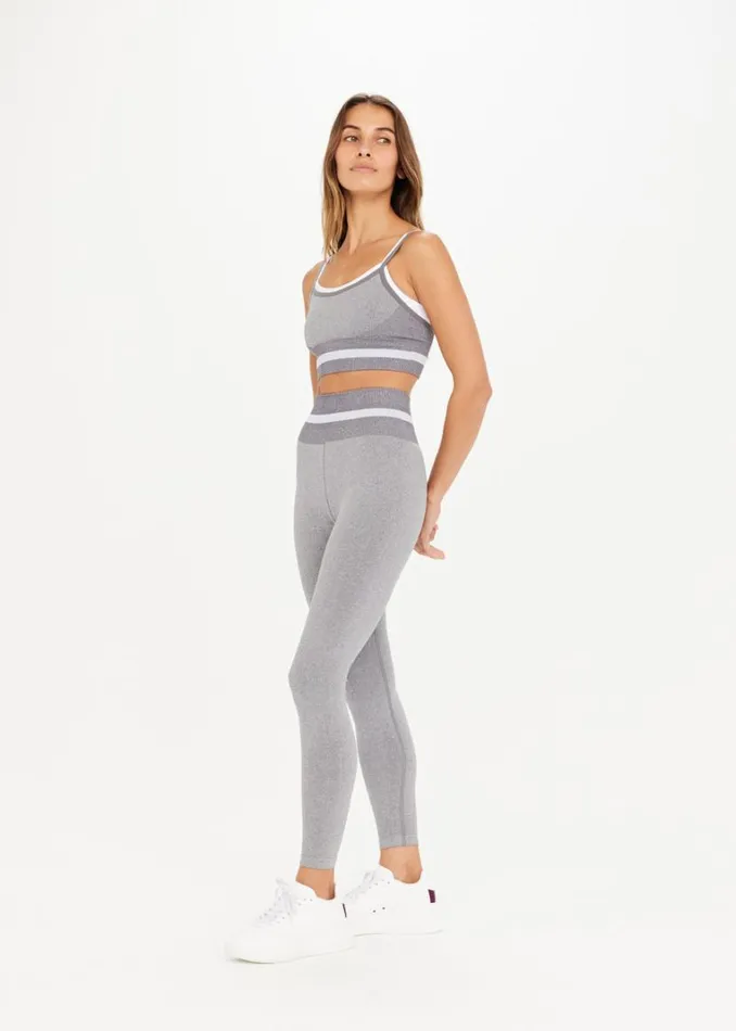 The Upside FORM SEAMLESS 25IN MIDI PANT Grey Marle Shop Leggings The Upside FORM SEAMLESS 25IN MIDI PANT Grey Marle Shop Leggings