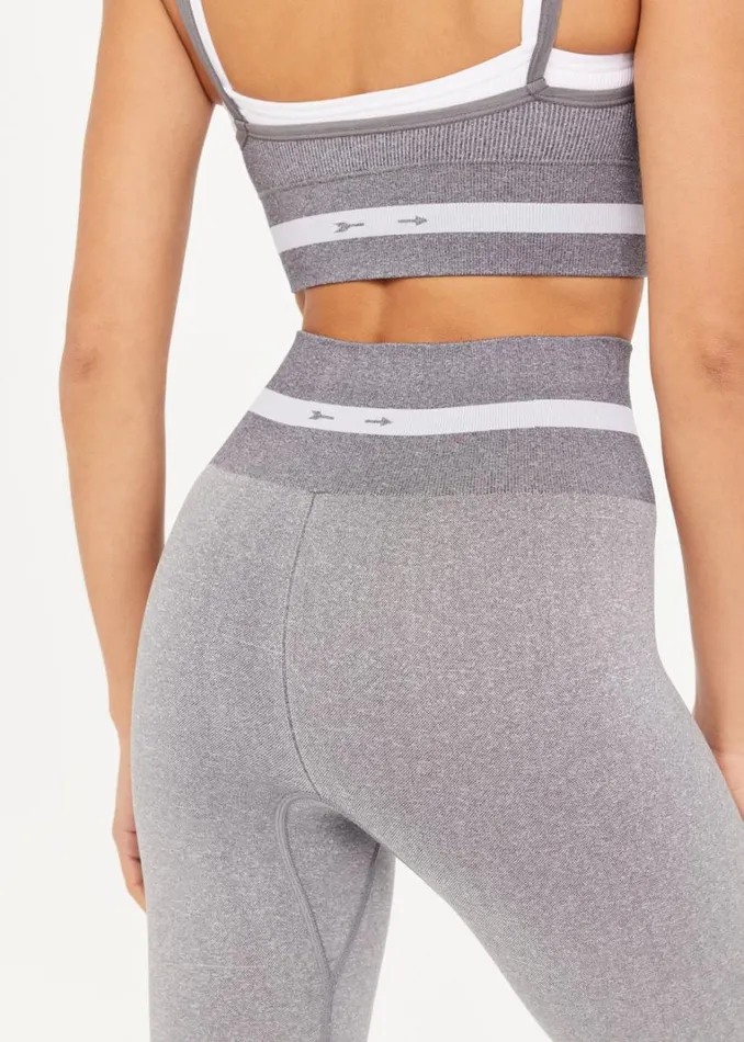 The Upside FORM SEAMLESS 25IN MIDI PANT Grey Marle Shop Leggings The Upside FORM SEAMLESS 25IN MIDI PANT Grey Marle Shop Leggings
