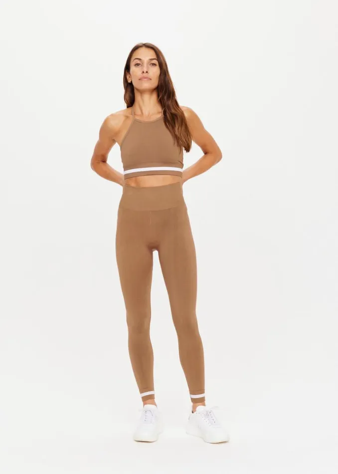 The Upside FORM SEAMLESS 25IN MIDI PANT Mocha Shop Leggings The Upside FORM SEAMLESS 25IN MIDI PANT Mocha Shop Leggings