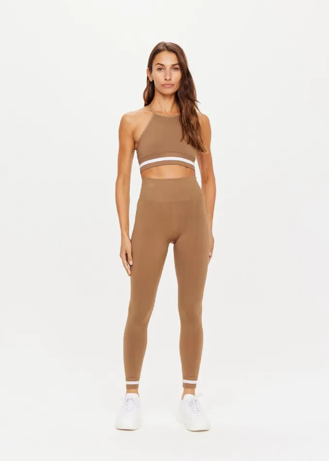 The Upside FORM SEAMLESS ANGIE CROP Mocha Shop Sports Bras The Upside FORM SEAMLESS ANGIE CROP Mocha Shop Sports Bras