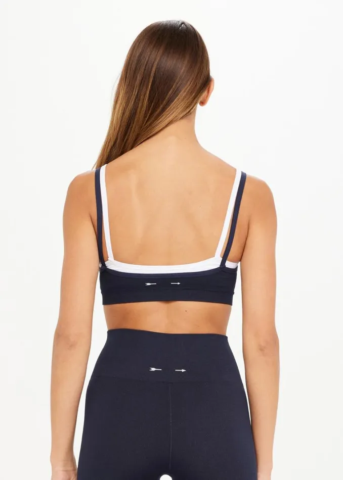 The Upside FORM SEAMLESS KELSEY BRA Navy Shop Sports Bras The Upside FORM SEAMLESS KELSEY BRA Navy Shop Sports Bras