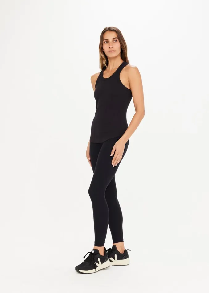 The Upside FRANKIE RIB TANK Black Shop Shirts and Tanks