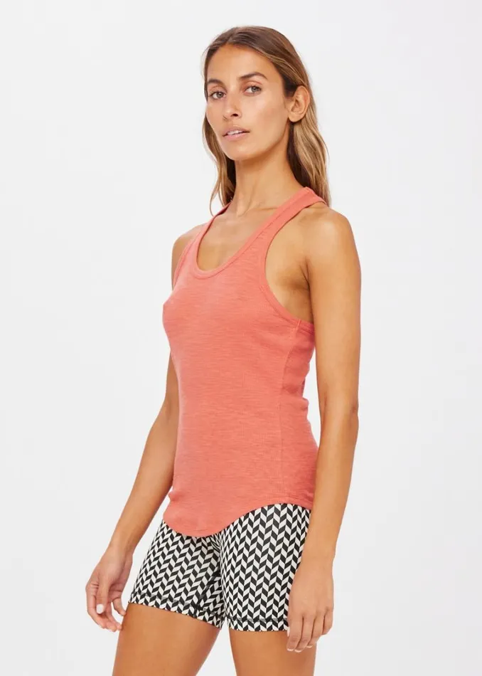 The Upside FRANKIE RIB TANK Pink Clay Shop Shirts and Tanks The Upside FRANKIE RIB TANK Pink Clay Shop Shirts and Tanks