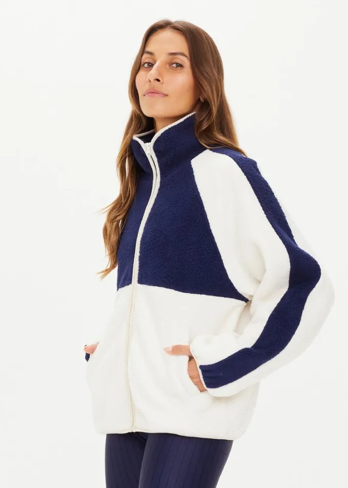 The Upside HARLOW ZIP THROUGH Creme Shop Jackets and Coats