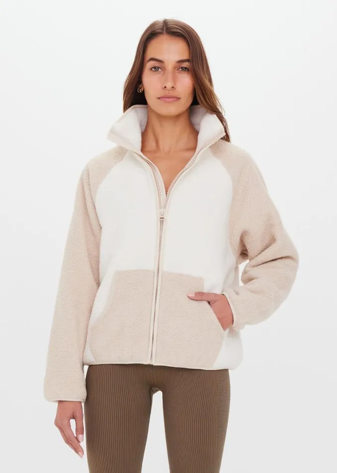 The Upside HARLOW ZIP THROUGH Natural Shop Jackets and Coats