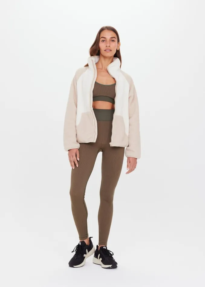 The Upside HARLOW ZIP THROUGH Natural Shop Jackets and Coats