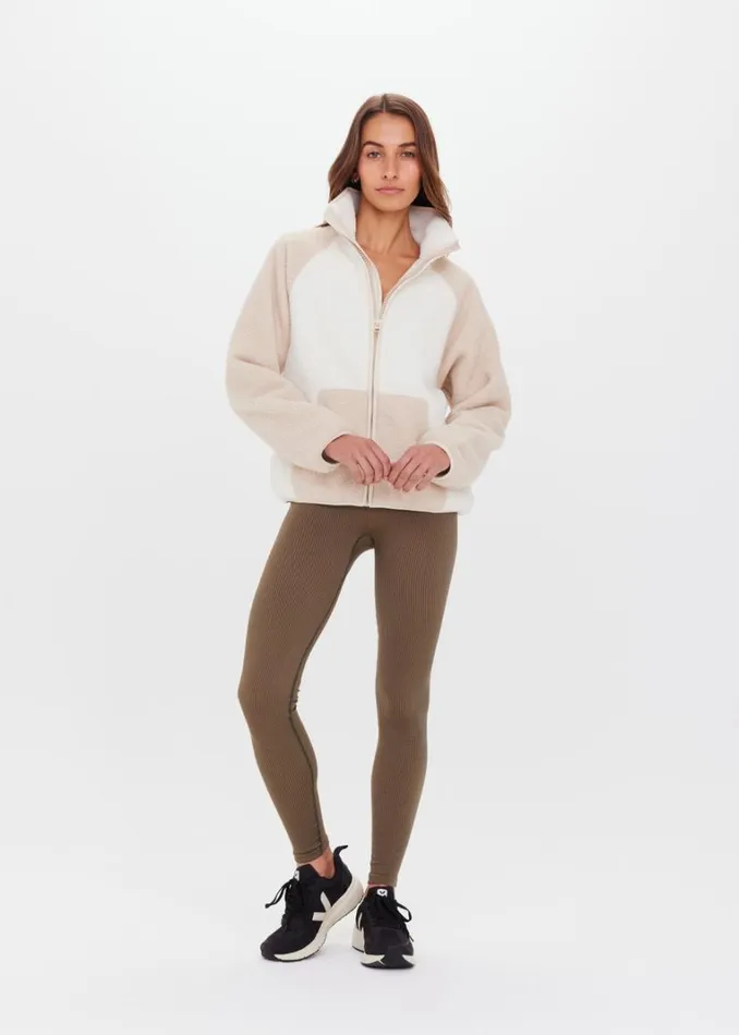 The Upside HARLOW ZIP THROUGH Natural Shop Jackets and Coats