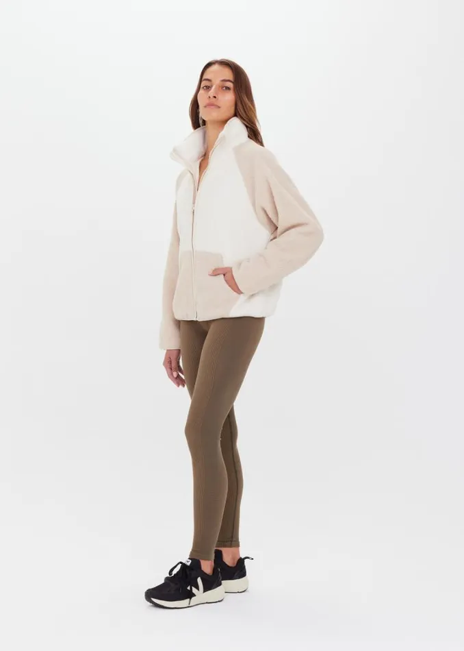 The Upside HARLOW ZIP THROUGH Natural Shop Jackets and Coats