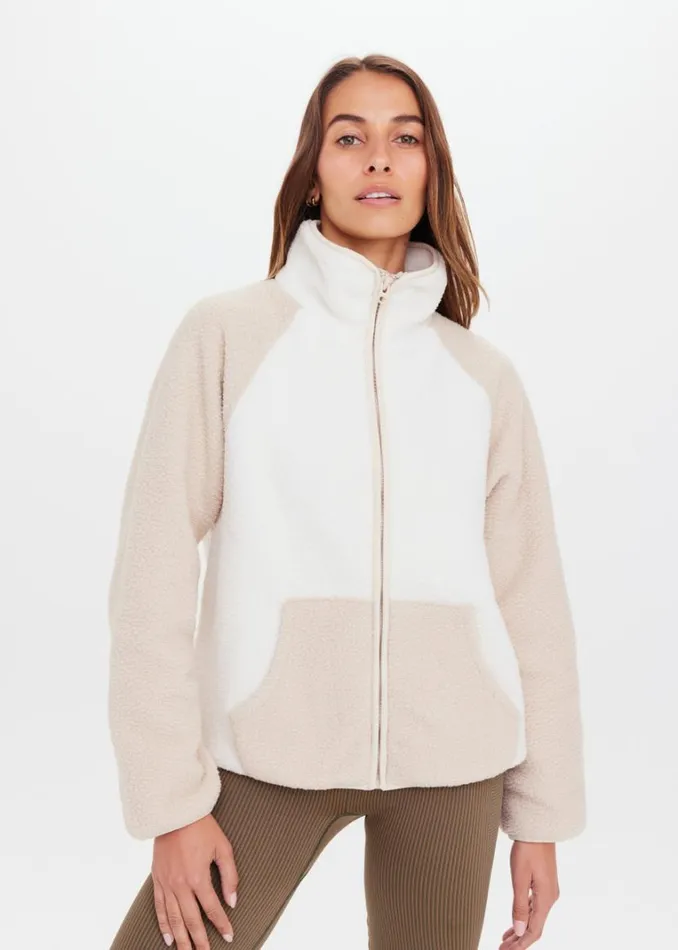 The Upside HARLOW ZIP THROUGH Natural Shop Jackets and Coats