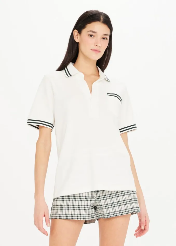 The Upside HILL POLO White Shop Shirts and Tanks The Upside HILL POLO White Shop Shirts and Tanks