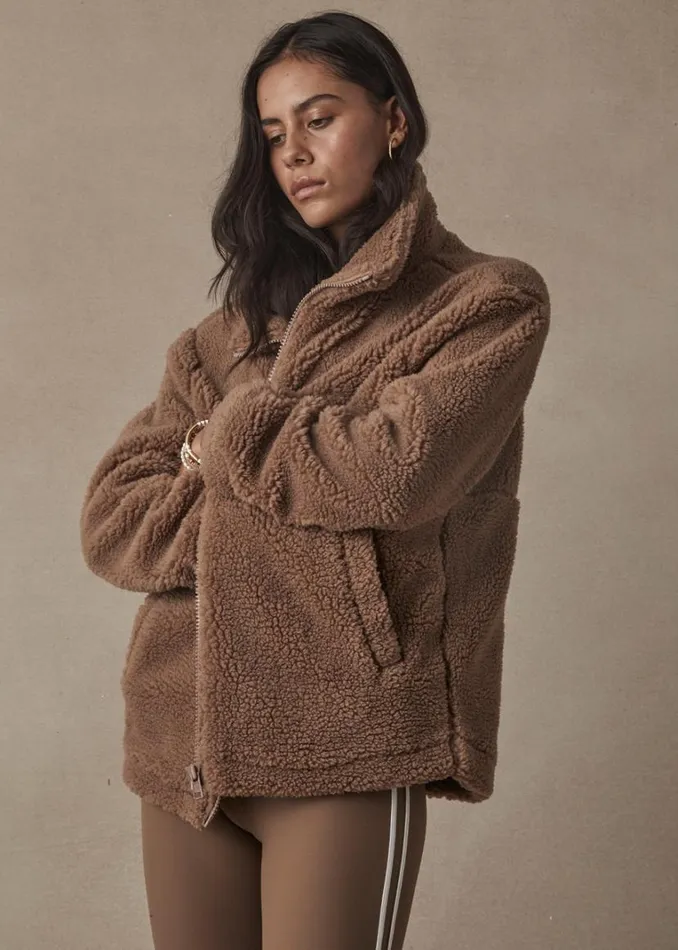 The Upside HUDSON JACKET Mocha Shop Jackets and Coats