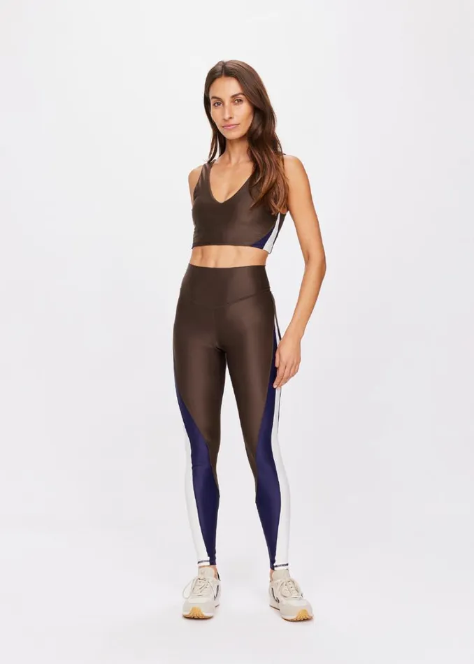 The Upside ICON 28IN HIGH RISE PANT Chocolate Shop Leggings