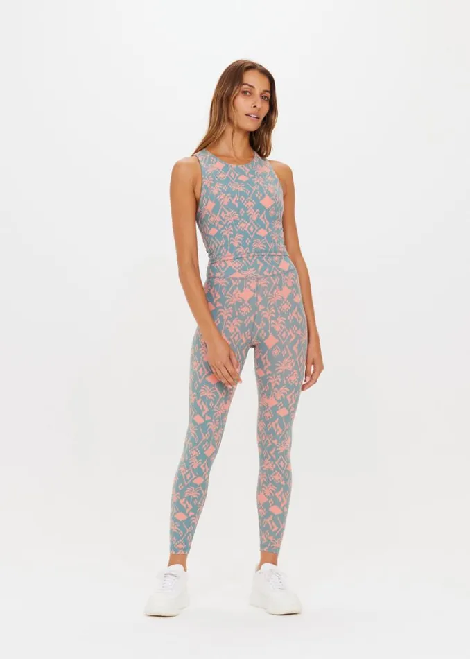 The Upside JARDIN 25IN HIGH MIDI PANT Lagoon Shop Leggings