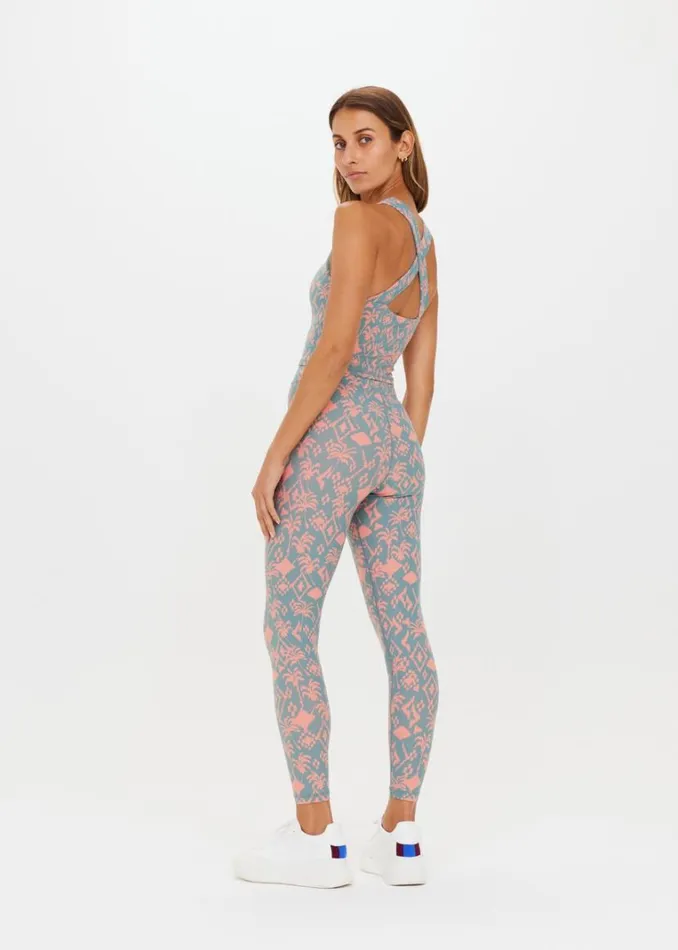 The Upside JARDIN 25IN HIGH MIDI PANT Lagoon Shop Leggings