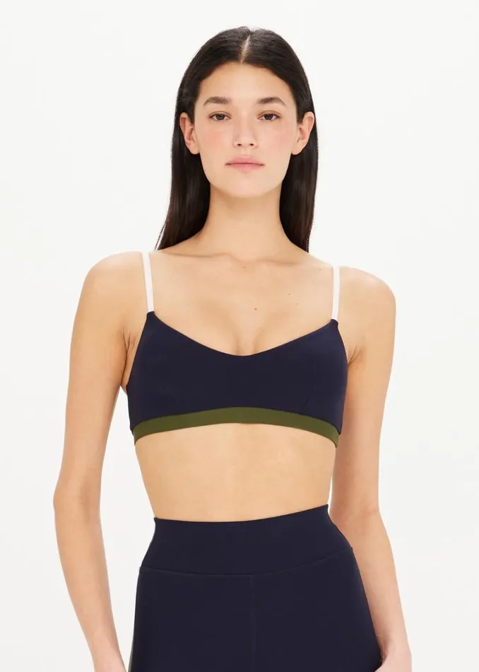 The Upside KARMIC BALLET BRA Indigo Shop Sports Bras