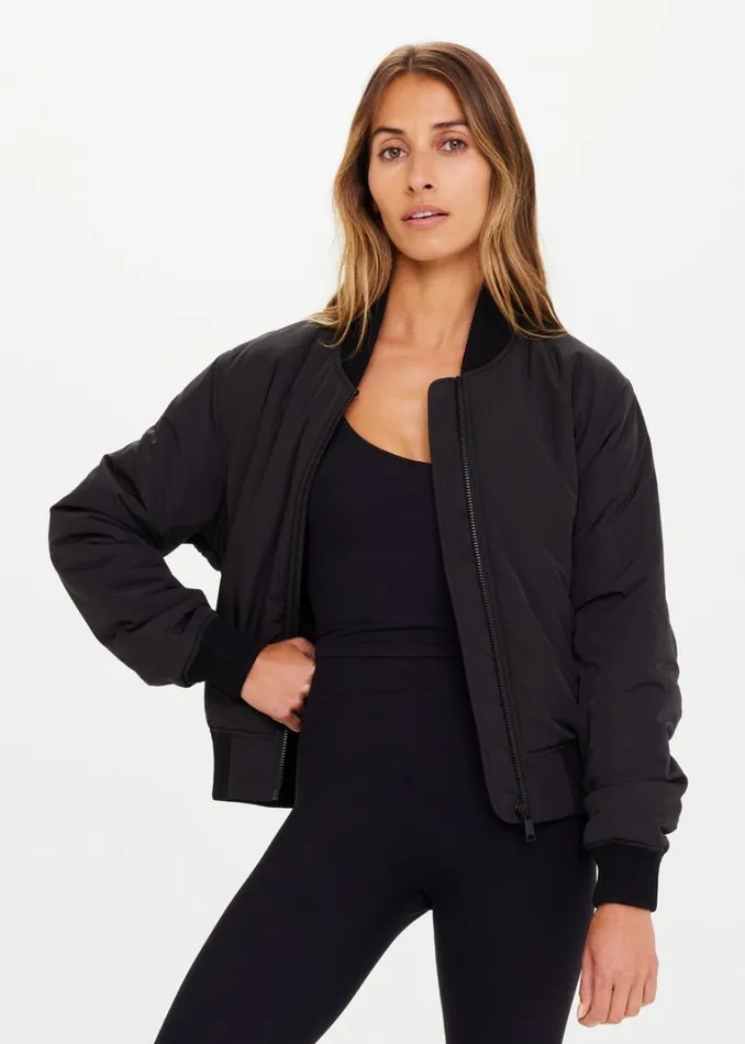 The Upside KITA BOMBER JACKET Black Shop Jackets and Coats The Upside KITA BOMBER JACKET Black Shop Jackets and Coats