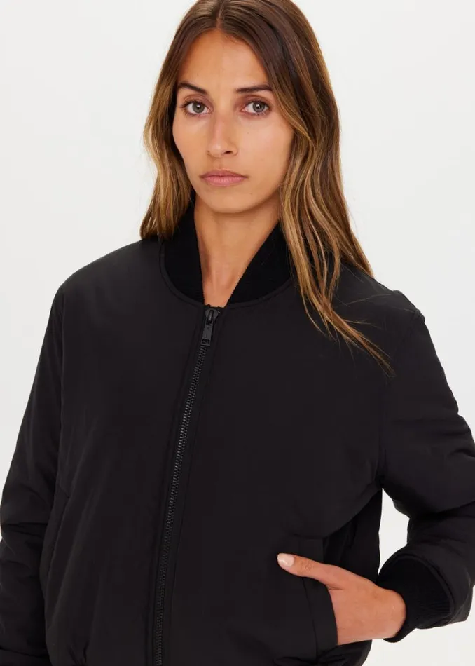 The Upside KITA BOMBER JACKET Black Shop Jackets and Coats The Upside KITA BOMBER JACKET Black Shop Jackets and Coats